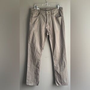 Men's POLO RALPH LAUREN Varick Slim Straight Chino Pants Dungarees 34 X 32 Khaki